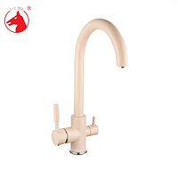 Classic design brass faucet hot and cold water kitchen mixer