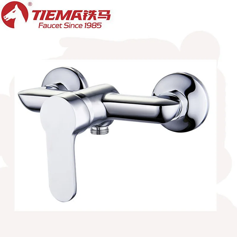 Wall mounted shower tap for contemporary single handle faucet