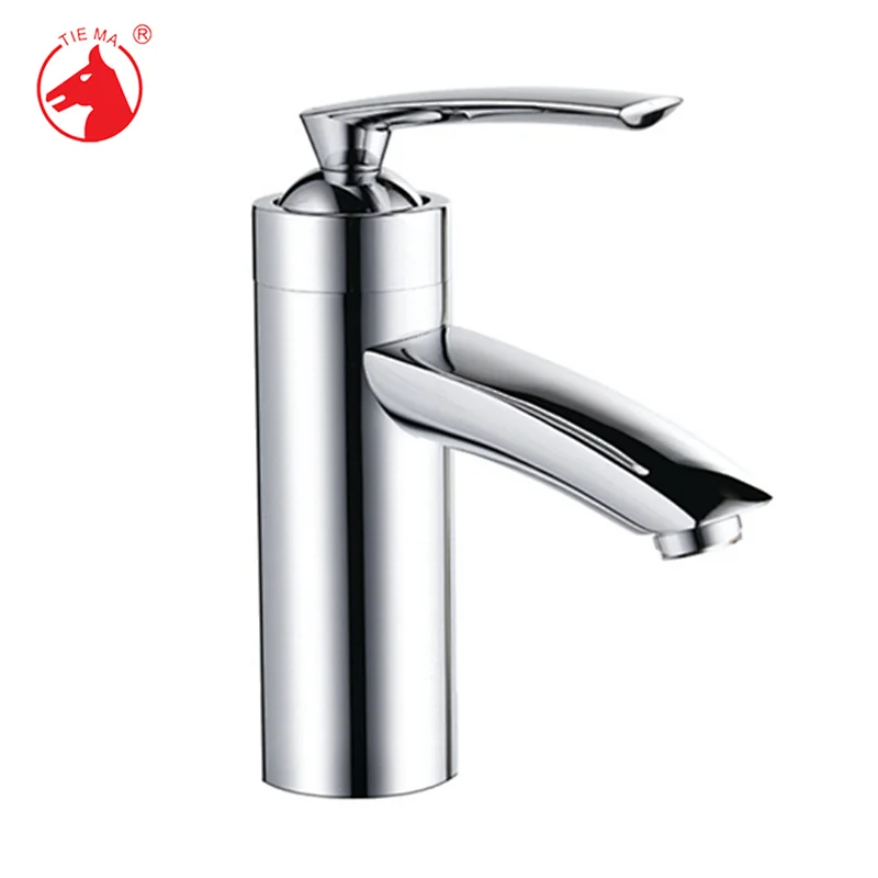 Online wholesale elegant single handle brass bathroom basin faucet