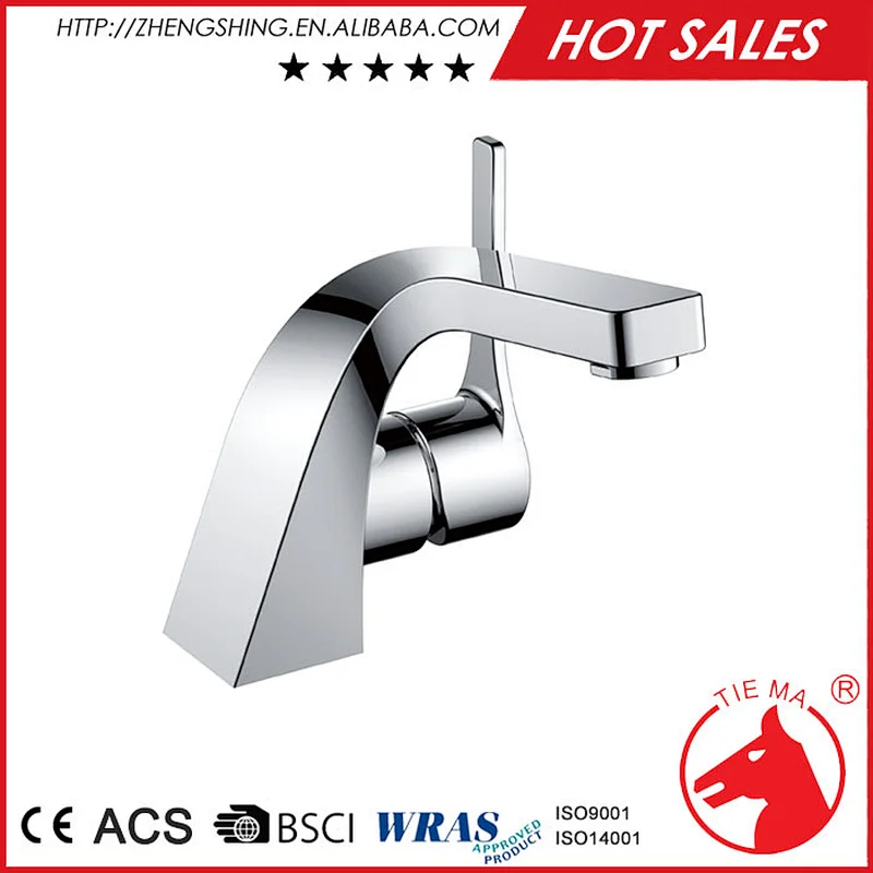 contemporary Brass water tap for deck mounted basin faucets made china