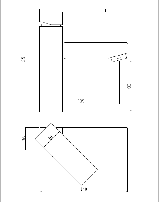hot cold water basin faucet
