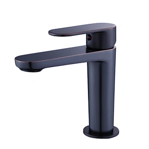 black basin mixer tap
