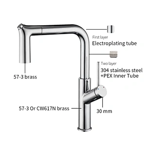 kitchen faucet single handle pull out