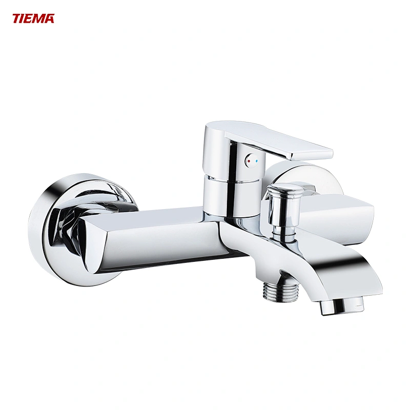 brushed brass bath shower mixer