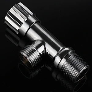 3 way angle stop valve