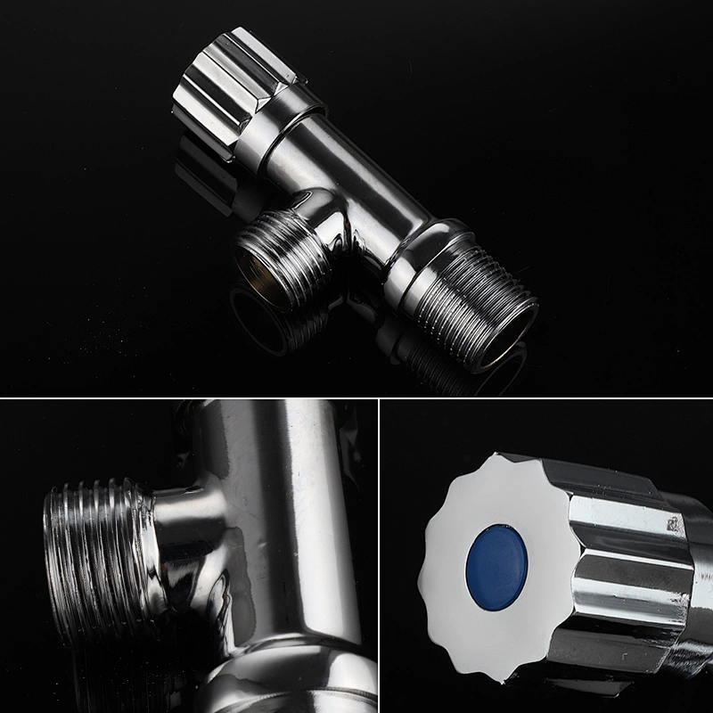 3 way angle stop valve