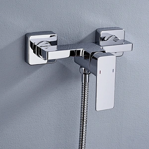 wall mounted exposed shower faucet