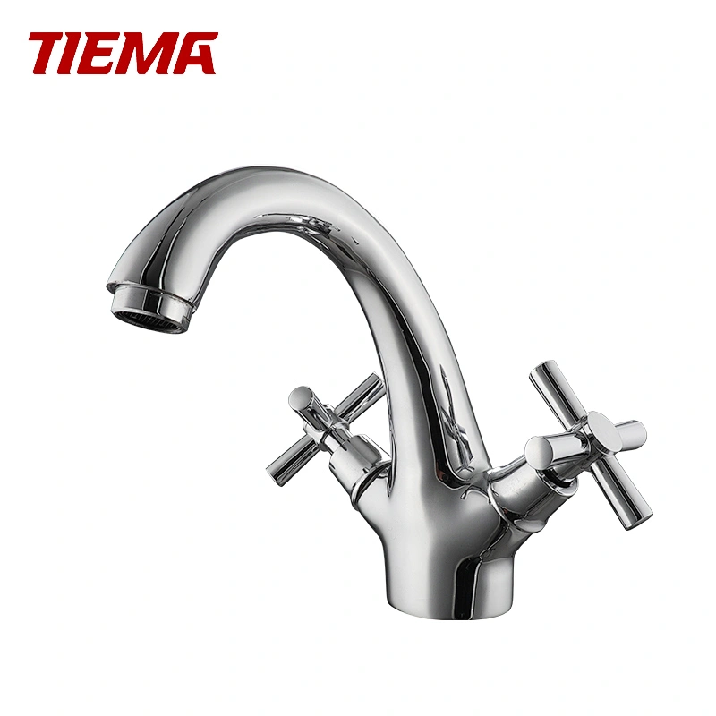 dual handle brass faucet