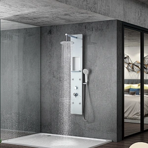 shower column with hand attachment