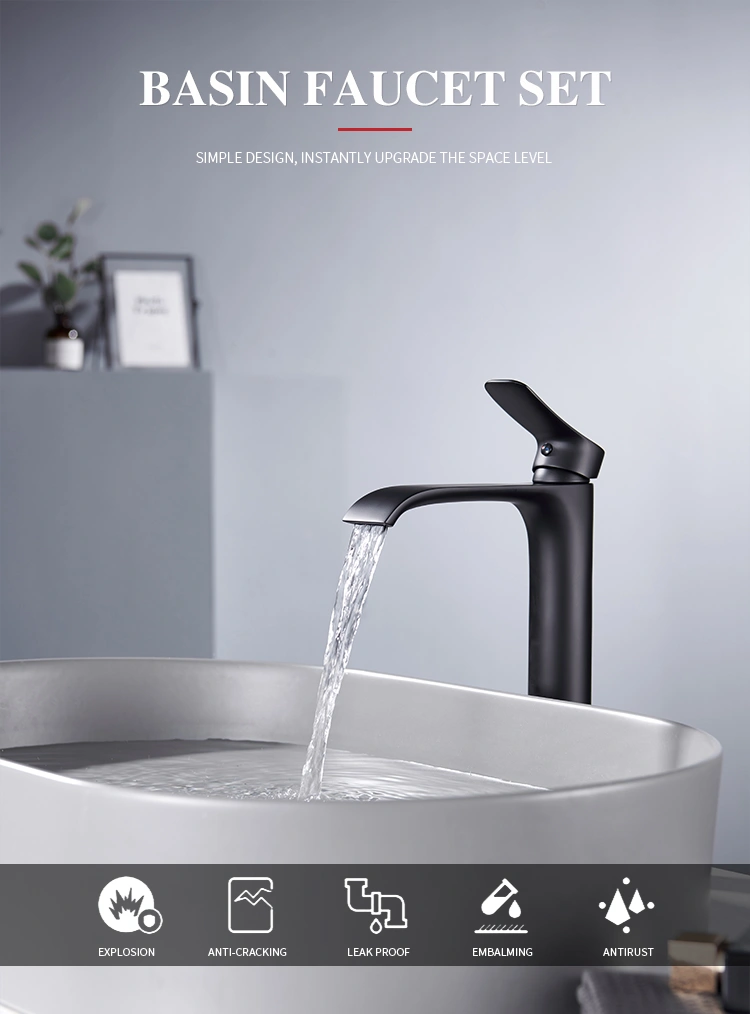 tall waterfall basin tap