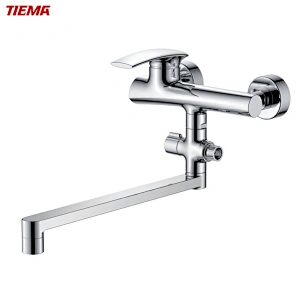 brushed brass shower mixer