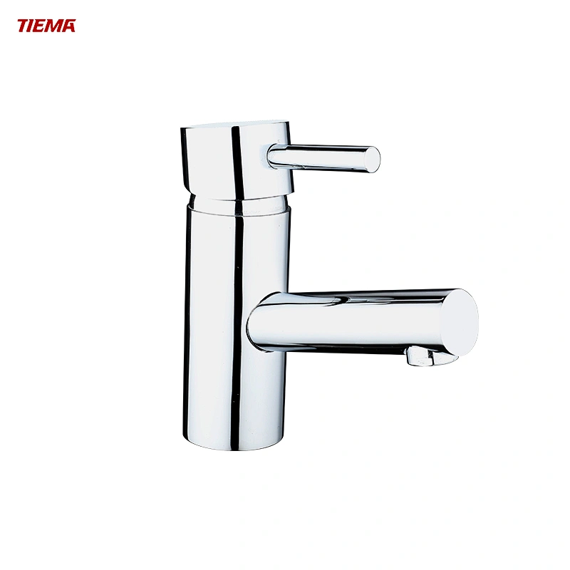 single handle brass bathroom faucet