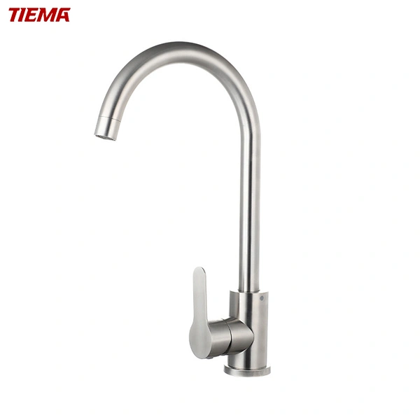 brushed stainless steel kitchen faucets