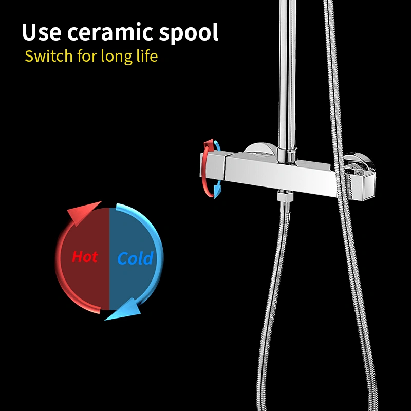 rain shower faucet set