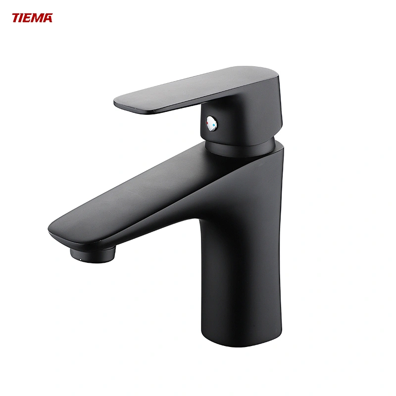 black taps bathroom