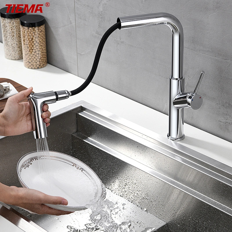 single handle pull out kitchen faucets