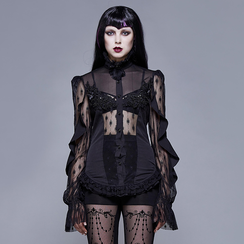 nightgown DEVIL FASHION - Bloom Lace Gothic Lingerie - ETT019S