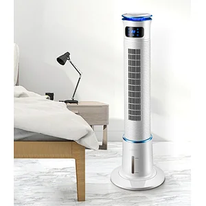 3 Speed Levels & 4 Breeze Models Cooling And Humidifying Remote Oscillating Tower Fan with 5L LED Display