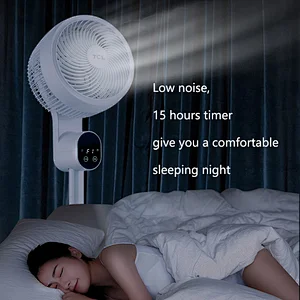 3 Speed Levels & 3 Breeze Modes Remote Stand Fan with Touch-screen And 15 Hours Timer