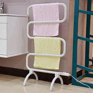 Floor standing heated electric towel dryer rack stainless steel bathroom radiator towel warmer