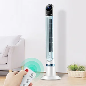 50W tower electrical fan with room temperature display in real time