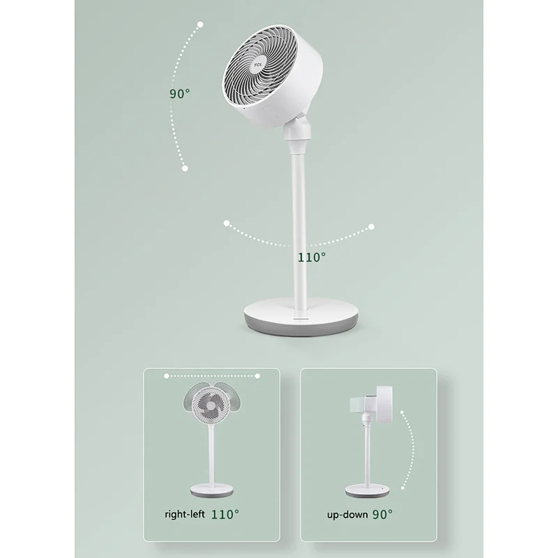 50W korea design multifunctional circulating electric fan with LED display