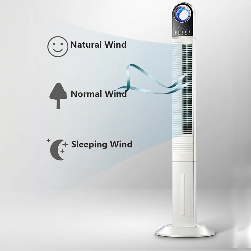 240V air electronic tower fan with room temperature display in real time