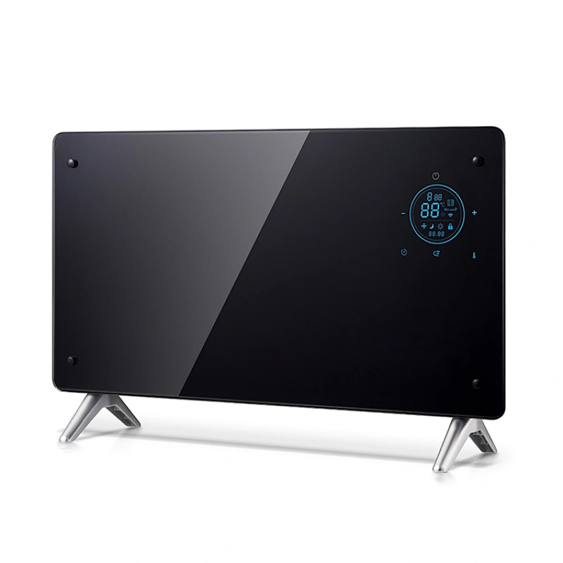 1000-2000W Smart App Operating No Noise Eco Touch-screen Control Convector Electric Glass Heater Panel