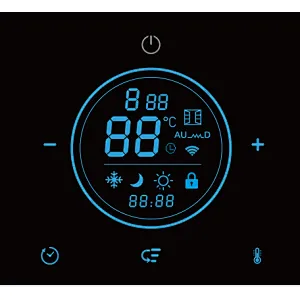 1000-2000W Smart App Operating No Noise Eco Touch-screen Control Convector Electric Glass Heater Panel