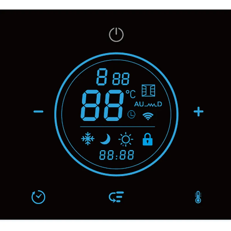 1000-2000W Smart App Operating No Noise Eco Touch-screen Control Convector Electric Glass Heater Panel