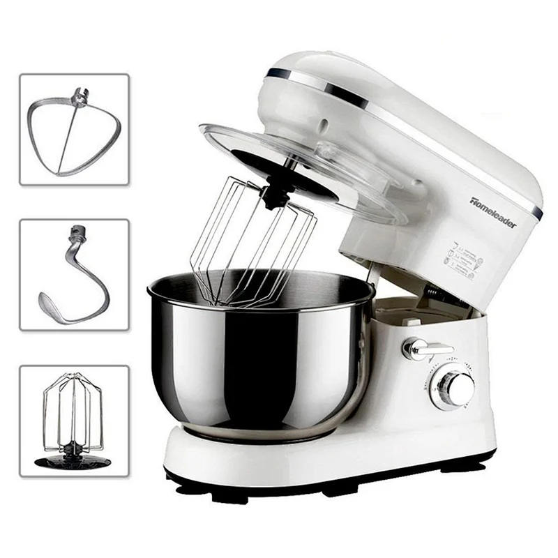 800W/120V electric food chopper stand mixer with 5QT stainless bowl