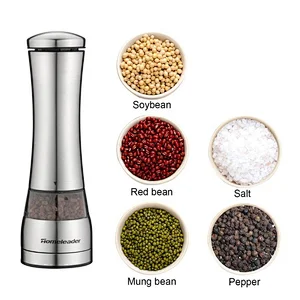 K72 Stainless steel electric pepper grinder salt mill with adjustable coarseness ceramic mechanism