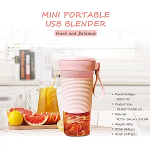 USB Rechargeable Small Blender Single Serve Personal Size Travel Portable Blender Juicer Cup