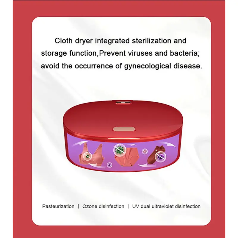 50W 100W Multiple Mode Mini Portable Electric Underwear Sock Towel Clothes Dryer with UV Sterilization Function