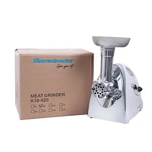 K18-020 800w electric stainless steel sausage maker meat grinder with 3 grinding plates
