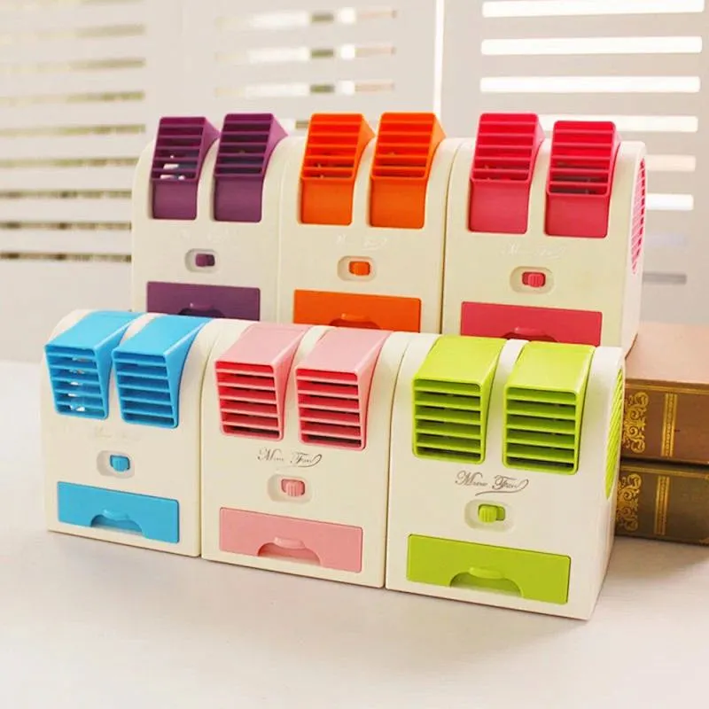 colorful plastic cooling fans USB mini usb mini fan battery scent air conditioning
