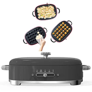Magic multifunction roasting  indoor kitchenware electric grill pan