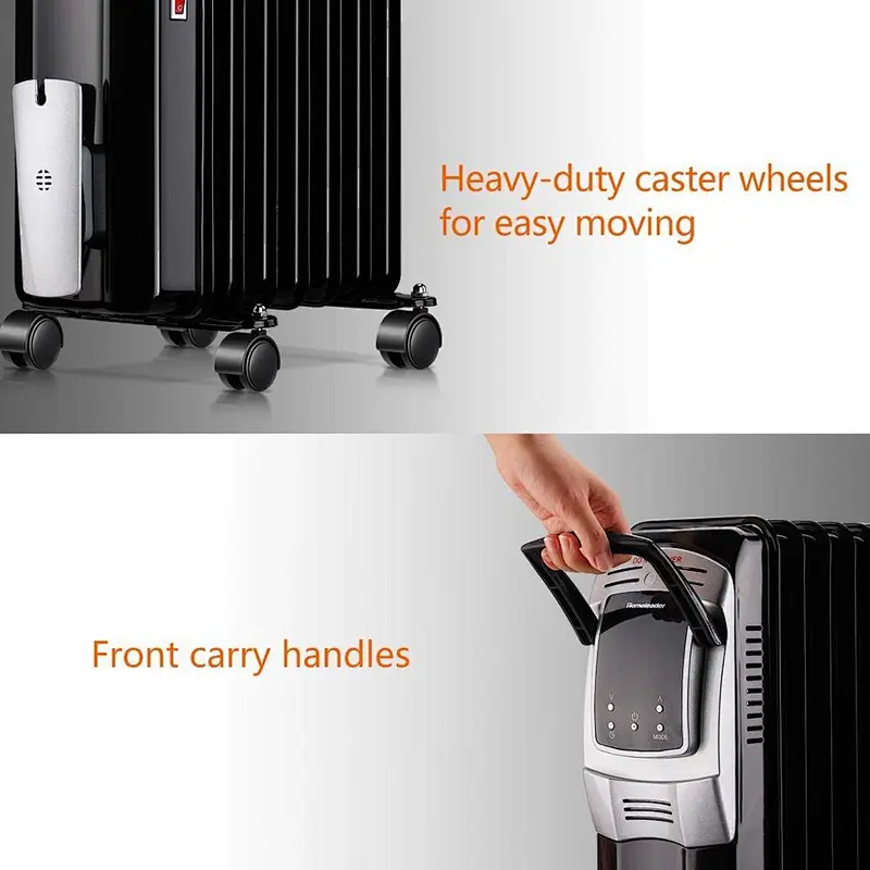 JASUN Electric Oil Filled Radiator Heater, Portable Radiator Space Heater with Remote Control& Programmable Timer/stocked in USA