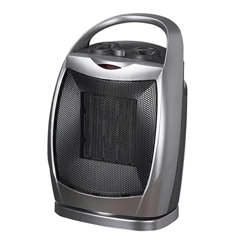 Personal PTC fan ceramic space heater with adjustable thermostat  widespread air warm
