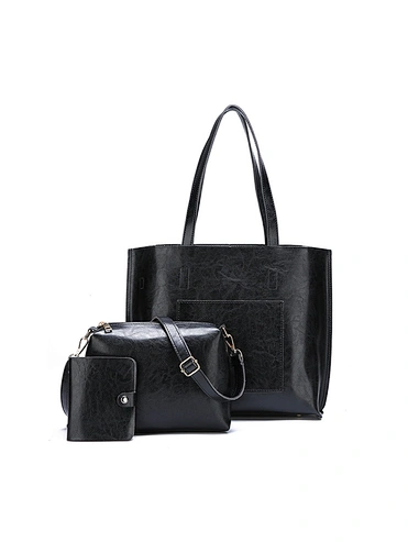 pu leather bag sets 3 piece handbags purses and handbags shoulder bag