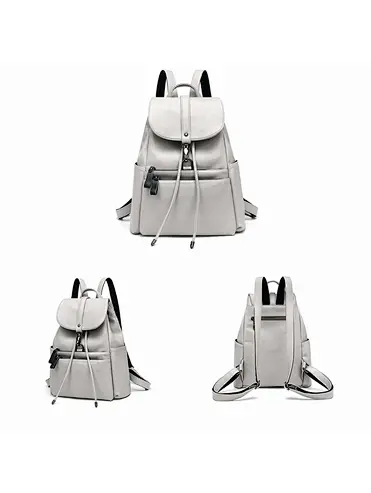 Leather Ladies Large-Capacity Travel Backpack Soft Business Casual Bag Women Handbags Ladies Brand