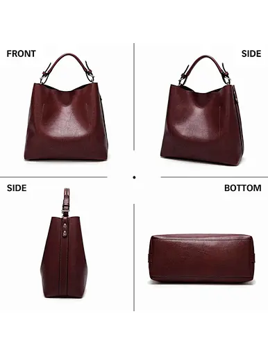 Hot Sell leather fashion shoulder bags women handbags