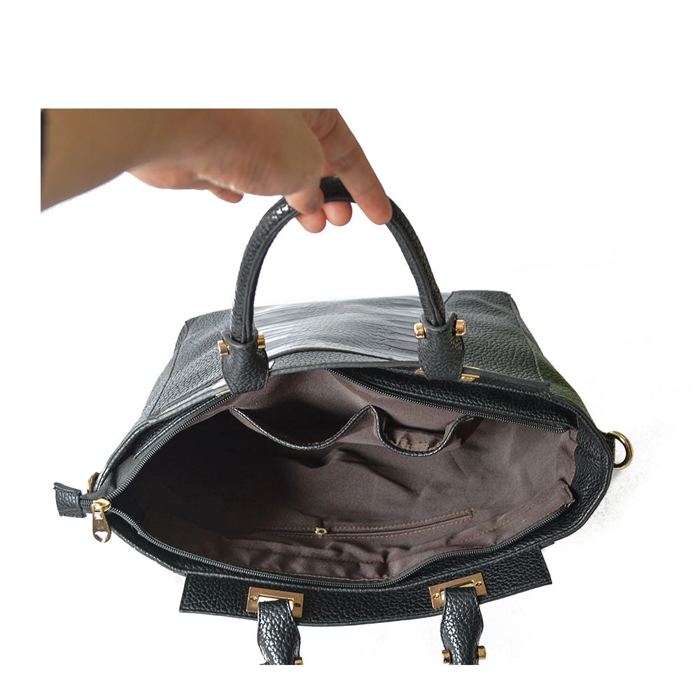 crocodile skin lady handbag