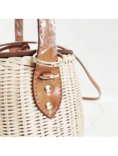 fashion straw beach bag