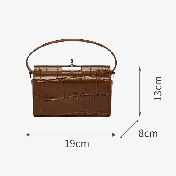 shoulder leather box bag
