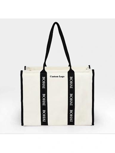 fashionable canvas shopping bag
