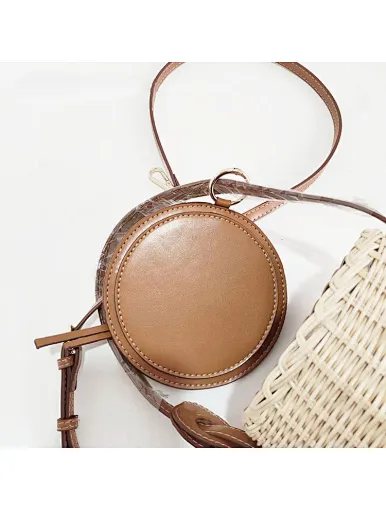 fashion straw beach bag