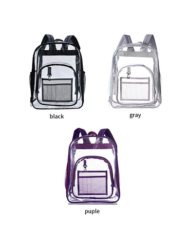 pvc transparent backpack