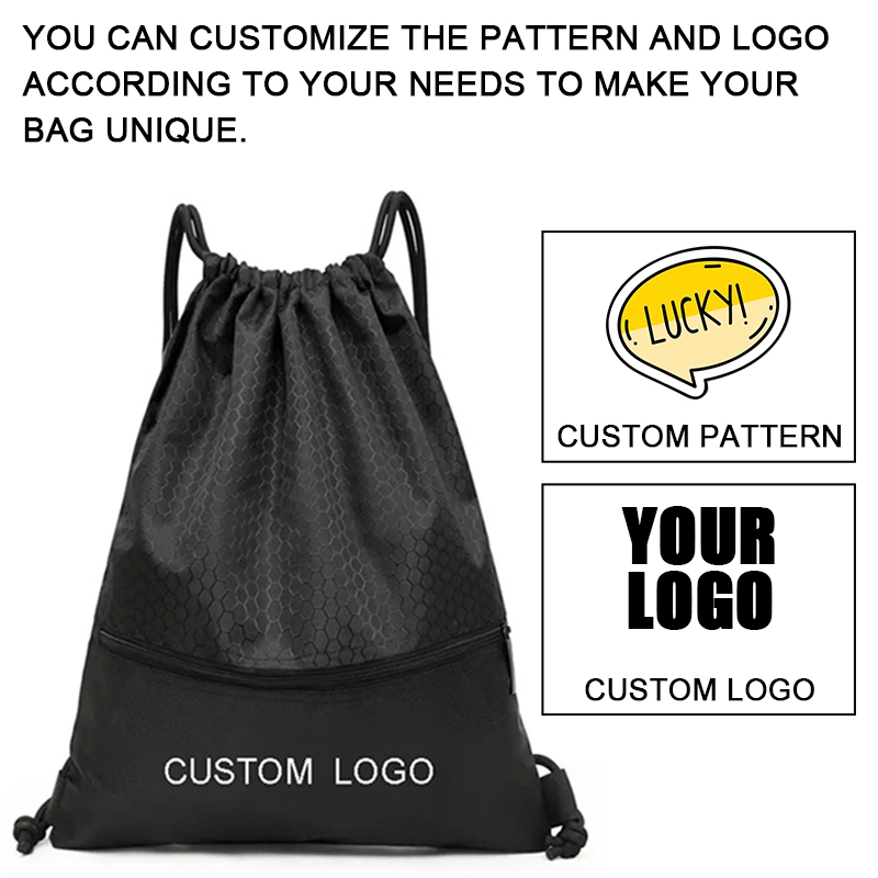 waterproof nylon drawstring bag