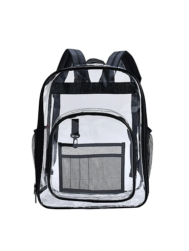 School Outdoor Waterproof Clear Transparent Pvc Backpack